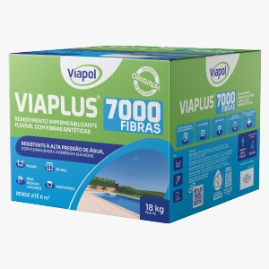 Impermeabilizante Flexivel Com Fibras Viaplus 7000 (18 Kg) - Viapol