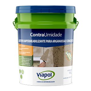 Aditivo Impermeabilizante Hidrofugante Contra Umidade (18l) - Viapol