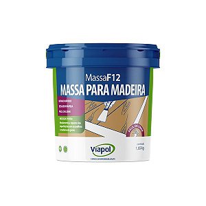 Massa Para Madeira F12 Viapol - Marfim (1,65 Kg)