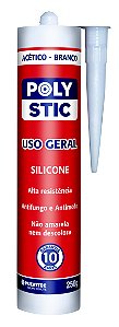 Silicone Acético Multiuso  Branco Polyfort ( 250 G)