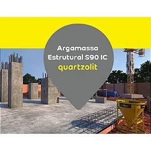 Argamassa para Reparo Estrutural com Inibidor De Corrosão S90 IC(20 kg) - Quartzolit