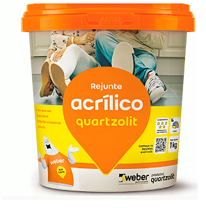 Rejunte Acrílico Quartzolit Cinza Platina - 6 Kg