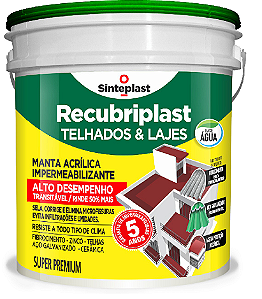 Manta Liquida Impermeabilizante Telhados e Lajes Concreto RECUBRIPLAST (20 Kg)