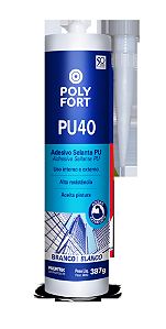 Selante Poliuretano PU40  Cinza (387 g)- Polyfort