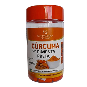 Cúrcuma Com Pimenta Preta 60cps de 500mg