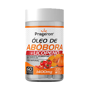 Óleo de Abóbora + Licopeno - 60 Cápsulas 1400mg