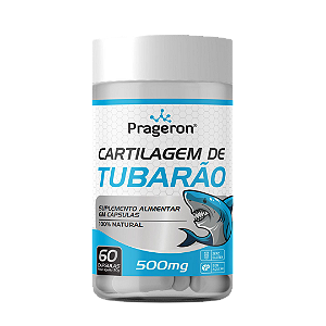 Cartilagem de Tubarão - 60 Cápsulas 500mg