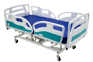Cama Hospitalar Motorizada 3 Movimentos com Elevação do Leito Luxo - 1033 AS