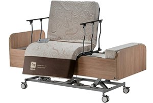 Cama Hospitalar Motorizada Residencial Poltrona Giratória com Elevação do Leito e Trendelemburg - GIRO BED