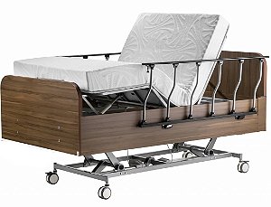 Cama Hospitalar Motorizada Residencial Veneza com Elevação do Leito Completa