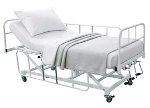 Cama Hospitalar Manual 3 Movimentos com Elevação do Leito Standard