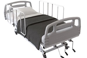 Cama Hospitalar Manual 3 Movimentos com Elevação do Leito Semi Luxo