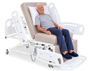 Cama Hospitalar Elétrica Motorizada Que Vira Poltrona com Elevação de Altura do Leito - Pilati