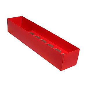 CAIXA BOTÃO DE ROSA E BRIGADEIRO VERMELHO  6,3L X 6A X 32CM PCTE C/5 UNDS 3707