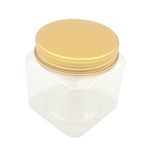 Pote Quadrado Pet Dourado C/ 6 Unidades 130ml