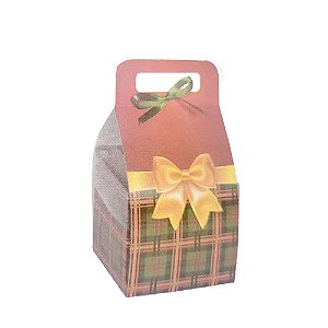 Caixa P Xadrez Para doces Natalinos