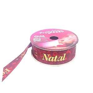 Fita Decorativa Feliz Natal  10m X 2,5cm 1131