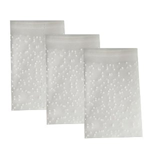 Saquinho  Plástico Transparente Auto Adesivo com 12 Unidades 14cm x 9cm
