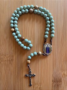 Terço Nossa Senhora das Lágrimas - verde