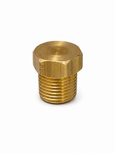TAMPÃO LATÃO 1/8 NPT