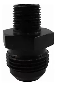 Niple 3/8npt X 12an O'ring Aeroquip Conexão Alumínio Preto