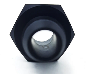Niple 3/8npt X 6an O'ring Aeroquip Conexão Alumínio Preto