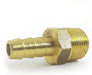 Adaptador Espigão Rosca Macho 3/8 X Mangueira 5/16 Latão Pç