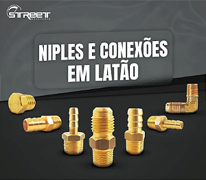 Adaptador Espigão Rosca Macho 3/8 X Mangueira 5/16 Latão Pç