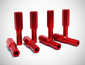 Kit Parafusos Wing Nuts Sextavado Tampa De Válvulas Motor Vw Ap Vermelho