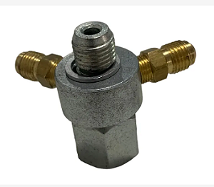 Adaptador De Óleo Para Cebolinha Rosca M14 (olhal) 2 Furos