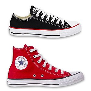 COMBO 2 PARES TÊNIS CONVERSE ALL STAR CANO ALTO