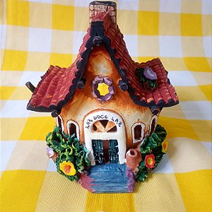 Casa artesanal decorativa de argila - Lar Doce Lar