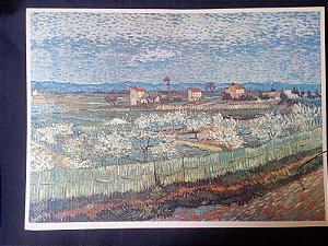 Vincent Van Gogh - "pessegueiros em Flor" - impresso fine art