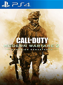 Call of Duty Modern Warfare 2 Campaign Remastered PS4 PSN MIDIA DIGITAL