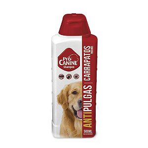 Shampoo Anti-Pulgas / Carrapatos / Piolhos 500ml Pro Canine