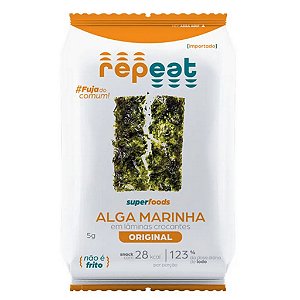 Snack De Alga Marinha Crocante Original 5g - Não É Frito