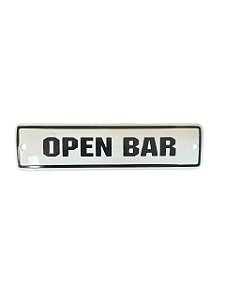 Placa - Open Bar