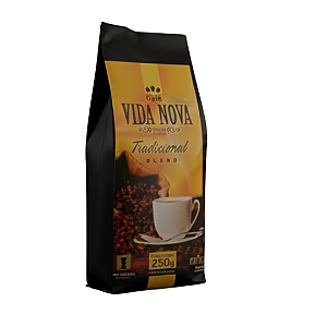 CAFÉ VIDA NOVA TRADICIONAL BLEND 250g - 100% ARÁBICA VACUO
