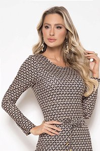 Blusa Laura Malha Estampa Exclusiva