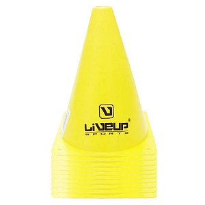 Cone De Agilidade 18 cm Amarelo - LIVEUP SPORTS
