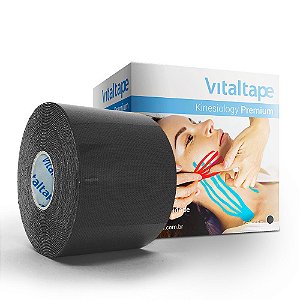 VitalTape Premium Kinesiology cor preta 5cmx5m - Fisiovital