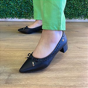 Scarpin Santinelli Salto Bloco Baixo Preto 1474036232