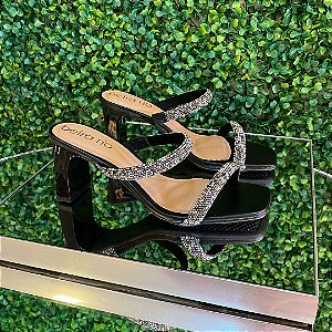 Tamanco Beira rio Preto/Glam 8466213