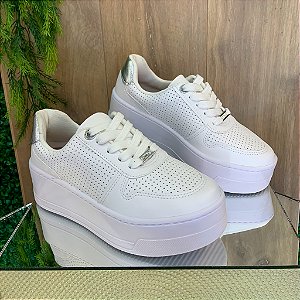 Tênis Vizzano Plataforma Branco C/ Prata 1435101