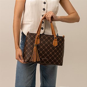 Bolsa Rafitthy Caramelo/ Cafe/ Dark Cacau 2816180A