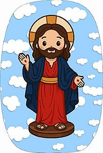 Naninha Devocional Jesus das Santas Chagas – Almofada Infantil Católica | Mamanu Baby