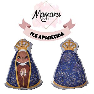 Almofada Decorativa Nossa senhora de aparecida 40 cm mamanu