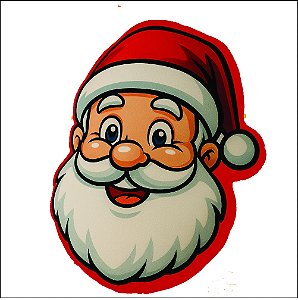 Almofada Decorativa Arvore de Natal Papai Noel 37CM