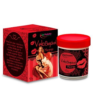 Vela Beijável Morango 45g - La Pimenta