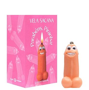 Vela Sacana Parabéns Piranha - Kgel